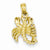 14k Gold 3-D Scorpio Zodiac Pendant, Pendants for Necklace