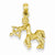 14k Gold 3-D Sagittarius Zodiac Pendant, Pendants for Necklace