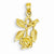 14k Gold Rose pendant, Dazzling Pendants for Necklace