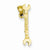 14k Gold 3-D Wrench pendant, Exquisite Pendants for Necklace