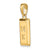 14k Gold Bar Pendant