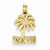 14k Gold Cancun Palm Tree Pendant, Pendants for Necklace