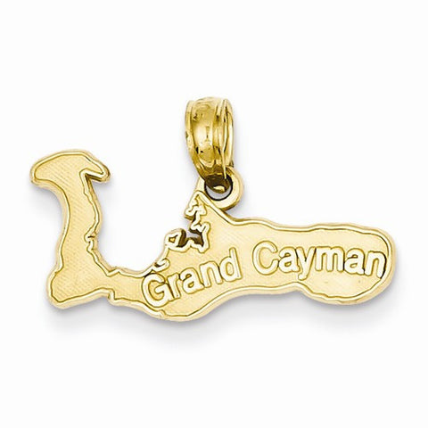 14k Gold Grand Cayman Island Pendant, Pendants for Necklace