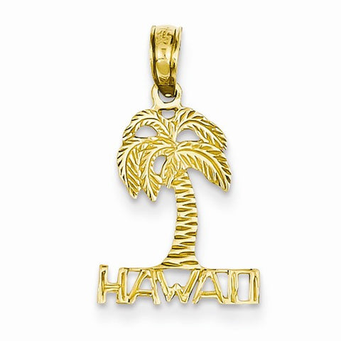 14k Gold Hawaii Palm Tree pendant, Gorgeous Pendants for Necklace