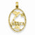 14k Gold Jamaica w/Bird & Flowers Pendant, Pendants for Necklace