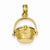 14k Gold 3-D Nantucket Basket Pendant, Pendants for Necklace