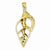 14k Gold Conch Shell Skeleton Pendant, Pendants for Necklace