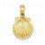 14k Gold Scallop Shell pendant, Pendants for Necklace