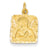 14k Gold Satin & Diamond -cut Angel Charm hide-image