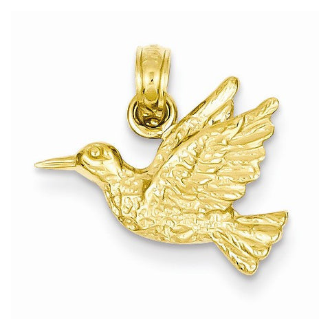 14k Gold Bird Pendant, Pendants for Necklace