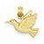 14k Gold Bird Pendant, Pendants for Necklace
