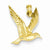 14k Gold Seagull Flying Pendant, Pendants for Necklace