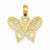 14k Gold Butterfly Cut-Out pendant, Delightful Pendants for Necklace