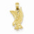 14k Gold Eagle Landing Pendant, Pendants for Necklace