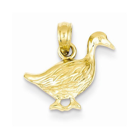 14k Gold Goose Pendant, Pendants for Necklace