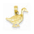 14k Gold Goose Pendant, Pendants for Necklace