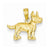 14k Gold Terrier Dog Pendant, Pendants for Necklace