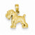 14k Gold Schnauzer Dog Pendant, Pendants for Necklace