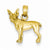 14k Gold Chihuahua Dog Pendant, Pendants for Necklace