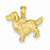 14k Gold Springer Spaniel Dog Pendant, Pendants for Necklace