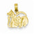 14k Gold 3-D Two Kittens Pendant, Pendants for Necklace