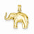 14k Gold Elephant pendant, Alluring Pendants for Necklace