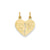 Break-apart Mom & Daughter Charm in 14k Gold