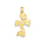 Diamond Cut Cheerleader Charm in 14k Gold