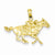 14k Gold Jockey on Horse Pendant, Pendants for Necklace