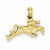 14k Gold Jockey on Jumping Horse Pendant, Pendants for Necklace