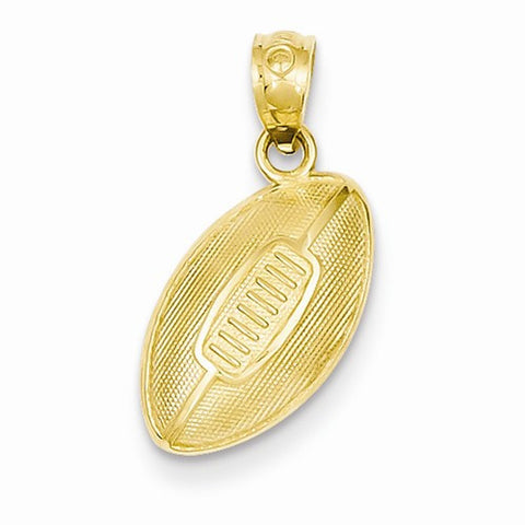 14k Gold Football Pendant, Pendants for Necklace
