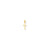 Polished Cross Charm in 14k Gold
