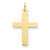 14k Gold Polished Cross Charm hide-image