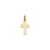 Mini Polished Cross Charm in 14k Gold