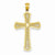 14k Gold Diamond-cut Filigree Cross Pendant, Delightful Pendants for Necklace