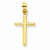 14k Gold Polished Hollow Cross pendant, Exquisite Pendants for Necklace