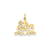 #1 Mom Charm in 14k Gold