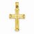 14k Gold Hollow Cross Pendant, Stylish Pendants for Necklace