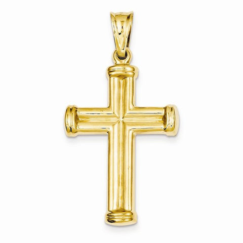 14k Gold Hollow Cross Pendant, Classy Pendants for Necklace