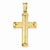 14k Gold Hollow Cross Pendant, Classy Pendants for Necklace