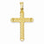 14k Gold Hollow Cross Pendant, Alluring Pendants for Necklace