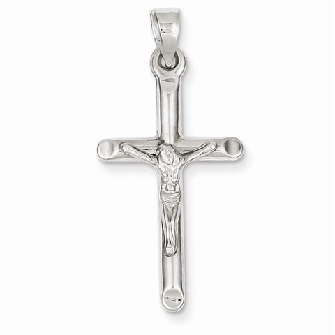 14k White Gold Crucifix Pendant, Appealing Pendants for Necklace