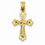 14k Gold Reversible Crucifix /Cross pendant, Fine Pendants for Necklace
