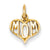 14k Gold Mom Charm hide-image