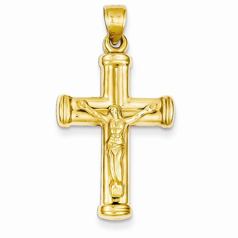 14k Gold Reversible Crucifix /Cross pendant, Pendants for Necklace