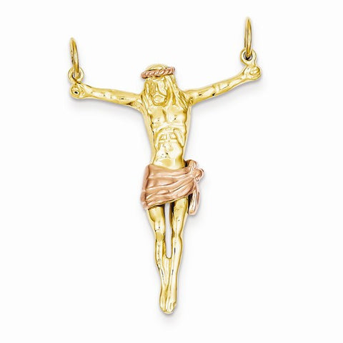 14k Gold Two-tone Rose Corpus pendant, Gorgeous Pendants for Necklace