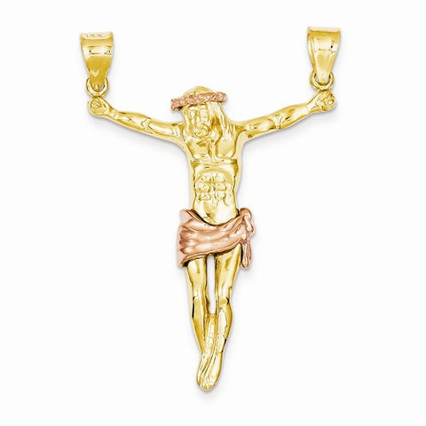 14k Gold Two-tone Rose Corpus pendant, Lovely Pendants for Necklace