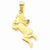 14k Gold Dreaming Cherub Pendant, Pendants for Necklace