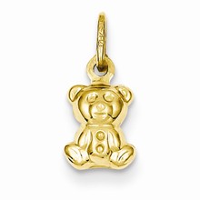 14k Gold Teddy Bear Charm hide-image
