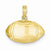 14k Gold Football Profile Pendant, Pendants for Necklace